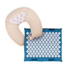 Acupressure Travel Set Kanjo Foot Mat: 1 X 14 X 16 Inch / Neck Pillow: 5 X 12 X 13 Inch (10/CS) MK-1243948