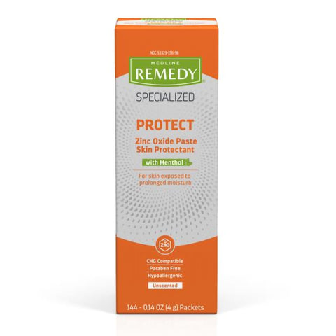 Skin Protectant Medline Remedy® Specialized Protect 4 Gram Individual Packet Unscented Paste CHG Compatible (144/GR) MK-1244199