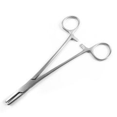 Needle Holder Econo™ Mayo 6 Inch Length Straight Serrated with Groove Tips Finger Ring Handle Each MK-1244294