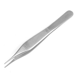 Tissue Forceps Econo™ Adson 4-3/4 Inch Length Floor / Office Grade Pakistani Stainless Steel NonSterile NonLocking Thumb Handle Straight Smooth Tips CASE OF 25 MK-1244295