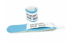 Identification Wristband Precision® Write On Band Hook and Loop Without Legend  NEO SFT FM W/SHIELD PRECISION INF BLU 1X6 1/4" (12/BX) MK-1245625