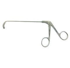 Grasping Forceps BR Surgical Heuwieser 4 Inch Length OR / Surgical Grade German Stainless Steel NonSterile Finger Ring Handle Angled 90° Blunt Tips EACH MK-1245660