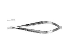 Needle Holder Jarit® McPherson 4-1/4 Inch Length 1.2 mm Wide Straight Smooth Tips Flat Serrated Handle Each MK-1245735