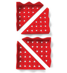 McKesson Tray Corner Protector 3-1/2 X 4-3/4 Inch, Red T/INSTR TRAYRUSBL (100/CS) MK-1246311