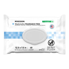 Personal Cleansing Wipe McKesson Soft Pack Unscented 48 Count  W/DSPN LID UNSCENTED (48/PK 12PK/CS) MK-1246811