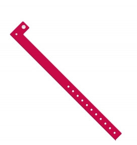 Identification Wristband Medline Tamper-Resistant Snap Closure Without Legend CRANBERRY 10" (500/BX) MK-1246967