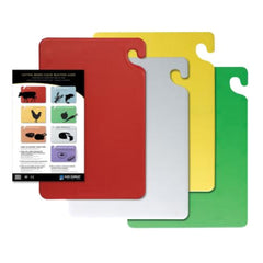 Cutting Board Set San Jamar® Cut-N-Carry® Plastic 18 X 12 X 1/2 Inch 4BOARD CUT-N-CARRY YLW/RED/GRN/WHT MK-1248146