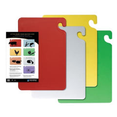 Cutting Board Set San Jamar® Cut-N-Carry® Plastic 18 X 12 X 1/2 Inch 4BOARD CUT-N-CARRY YLW/RED/GRN/WHT MK-1248147