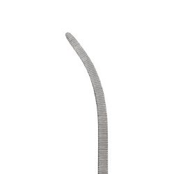 Hemostatic Forceps Centurion® Rochester-Pean 10 Inch Length Floor / Office Grade Stainless Steel Sterile Locking Finger Ring Handle Curved Serrated Tips CASE OF 20 MK-1248909