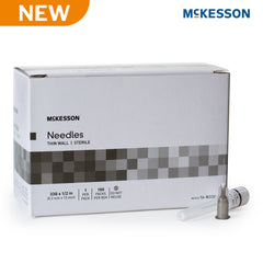 Hypodermic Needle McKesson 1/2 Inch Length 33 Gauge Thin Wall Without Safety (100/BX 10BX/CS) MK-1249020