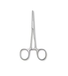 Hemostatic Forceps Centurion® Kelly 8 Inch Length Floor / Office Grade Stainless Steel Sterile Locking Finger Ring Handle Curved Serrated Tips CASE OF 20 MK-1249192