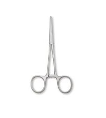 Hemostatic Forceps Centurion® Kelly 8 Inch Length Floor / Office Grade Stainless Steel Sterile Locking Finger Ring Handle Curved Serrated Tips CASE OF 20 MK-1249192