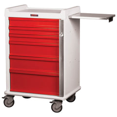 MARKET LAB Standard MRI Cart, 6-Drawer with Breakaway Lock EACH ML12495