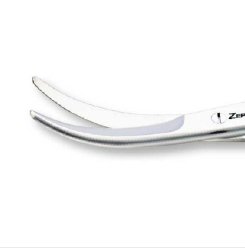 Hysterectomy Scissors Zephyr 9 Inch Length OR / Surgical Grade German Stainless Steel / Tungsten Carbide NonSterile Finger Ring Handle Fully Curved Blunt Tip / Blunt Tip EACH MK-1250158