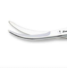 Hysterectomy Scissors Zephyr 9 Inch Length OR / Surgical Grade German Stainless Steel / Tungsten Carbide NonSterile Finger Ring Handle Fully Curved Blunt Tip / Blunt Tip EACH MK-1250158
