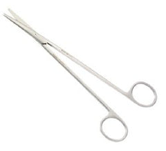 Tissue Scissors Euro-Med® Metzenbaum 8 Inch Length OR / Surgical Grade German Stainless Steel NonSterile Finger Ring Handle Straight Blunt Tip / Blunt Tip EACH MK-1250651