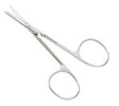 Stitch Scissors Euro-Med® Spencer 3-1/2 Inch Length OR / Surgical Grade German Stainless Steel NonSterile Finger Ring Handle Straight Blunt Tip / Blunt Tip EACH MK-1250654