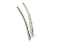 Hemostatic Forceps Euro-Med® Rochester-Pean 7-1/4 Inch Length OR / Surgical Grade German Stainless Steel NonSterile Locking Finger Ring Handle Curved Serrated Tips EACH MK-1250658