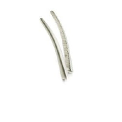 Hemostatic Forceps Euro-Med® Rochester-Pean 10-1/4 Inch Length OR / Surgical Grade German Stainless Steel NonSterile Locking Finger Ring Handle Curved Serrated Tips EACH MK-1250659