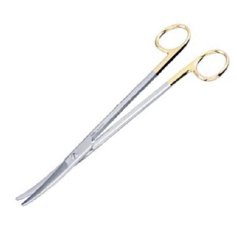 Parametrium Scissors Sklar Edge™ Z-Type 9 Inch Length OR / Surgical Grade German Stainless Steel / Tungsten Carbide NonSterile Finger Ring Handle Fully Curved Blunt Tip / Blunt Tip EACH MK-1250891