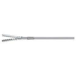 Grasping Forceps Insert AdTec® 16-1/2 Inch Lenth OR / Surgical Grade Stainless Steel NonSterile Without Handle Straight Serrated Tips with Longitudinal Groove EACH MK-1251662