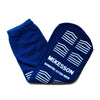 Slipper Socks McKesson Unisex Adult Bariatric / X-Wide Single Tread Single Patient Use Royal Blue MK-1253305