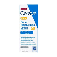 Facial Moisturizer with Sunscreen CeraVe® AM 3 oz. Bottle Unscented Lotion 3OZ MK-1253469