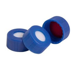 Vial Closure Polypropylene / PTFE and Silicone Septa Screw Cap Blue 12 mm Diameter For GC / LC Vials NonSterile PACK OF 100 MK-1253739
