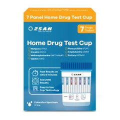 Drugs of Abuse Test Kit 2San AMP, COC, mAMP/MET, MDMA, OPI, PCP, THC 1 per Kit (18 Kits per Case) CLIA Waived KIT OF 1 MK-1254000