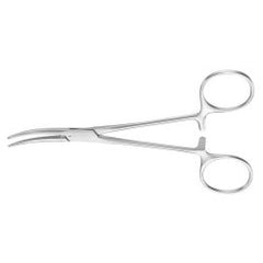 Hemostatic Forceps Crile 5-1/2 Inch Length OR / Surgical Grade German Stainless Steel NonSterile Locking Finger Ring Handle Curved Serrated Tips EACH MK-1254422