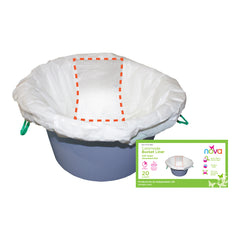 Nova Commode Bucket Liner For Commode Chair WHT (20/BX 18BX/CS) MK-1254471