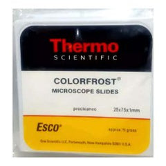 Microscope Slide ColorFrost® 25 X 75 X 1 mm Burnt Orange Frosted End CASE OF 1440 MK-1254643