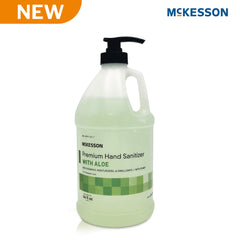 Hand Sanitizer with Aloe McKesson Premium 64 oz. Ethyl Alcohol Gel Pump Bottle OZ(4/CS) MK-1254649