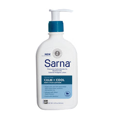 Anti-Itch Hand and Body Lotion Sarna® Calm+Cool 7.5 oz. Pump Bottle Unscented Lotion SARNA CALM+COOL, LOT ANTI-ITCH 7.5OZ MK-1255801