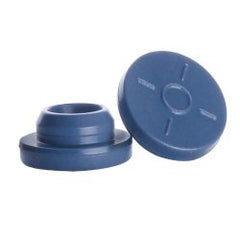 Wheaton® CompletePak Vial Closure Stopper Cap Blue 20 mm For 20 mm Serum Vials Sterile CASE OF 125 MK-1255973