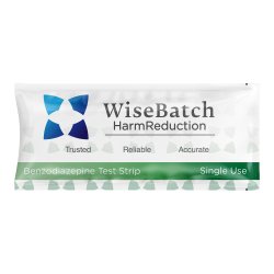 Drug Identification Test Kit HarmReduction Benzodiazepine (BZO) 100 Tests PACK OF 100 MK-1256252