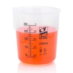 Laboratory Beaker Diamond® Essentials™ Griffin Low-Form Polypropylene 250 mL BAG OF 6 MK-1256343