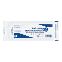 Sterilization Pouch Dynarex Ethylene Oxide (EO) Gas / Steam / Chemical Vapor 3-1/2 X 9 Inch White / Blue Self Seal Paper  (20/BX 10BX/CS) MK-1256608