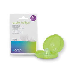Nipple Shield Ardo Tulips 20 mm / Medium Silicone Reusable  W/HYGIENIC CASEMED (25PR/BX) MK-1256784
