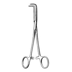 Hemostatic Forceps Sklar® Mixter 10 Inch Length OR / Surgical Grade German Stainless Steel NonSterile Locking Finger Ring Handle Angled 90° Serrated Tips EACH MK-1257267
