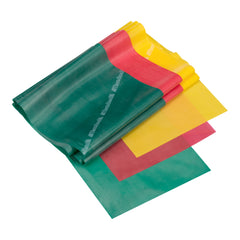 Exercise Resistance Band Set TheraBand® Beginner Yellow / Red / Green 5 Foot Length Light to Heavy Resistance MK-1257321