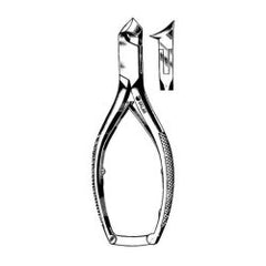 Nail Nipper Econo™ Sharp Concave Jaw 5-1/2 Inch Length Pakistani Stainless Steel Box of 12 MK-1257483