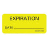 Pre-Printed Label PDC® Auxiliary Label Fluorescent Yellow Permanent Paper Expiration Date Black Quality Control Label 3/8 X 1-1/4 Inch MK-1257494