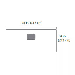 Surgical Drape Cardinal Health™ Patient Vertical Isolation Surgical Drape 125 W X 84 L Inch Sterile  STR 125"X84" (5/CS) MK-1257897