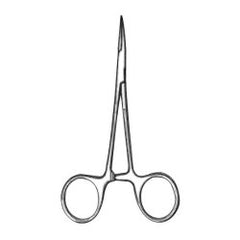 Vasectomy Piercing Forceps Econo Sterile™ 5-1/2 Inch Length Floor / Office Grade Pakistani Stainless Steel Sterile Locking Finger Ring Handle Curved Sharp Tips CASE OF 25 MK-1258025