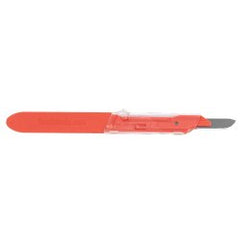 Safety Scalpel PPSS No. 11 Polymer Coated Stainless Steel / Plastic Classic Grip Handle Sterile Disposable Case of 120 MK-1258894