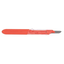 Safety Scalpel PPSS No. 10 Polymer Coated Stainless Steel / Plastic Classic Grip Handle NonSterile Disposable Case of 500 MK-1258906