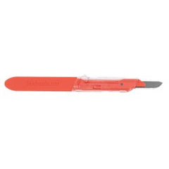 Safety Scalpel PPSS No. 10 Polymer Coated Stainless Steel / Plastic Classic Grip Handle NonSterile Disposable Case of 500 MK-1258906