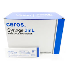 General Purpose Syringe Ceros 3 mL Luer Lock Tip  PLUNGER LF DEHP FREE 3ML (100/BX 24BX/CS) MK-1259251