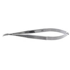 Needle Holder Symmetry® Castroviejo 5-1/2 Inch Length Delicate Curved Tips Thumb Handle Each MK-1259766